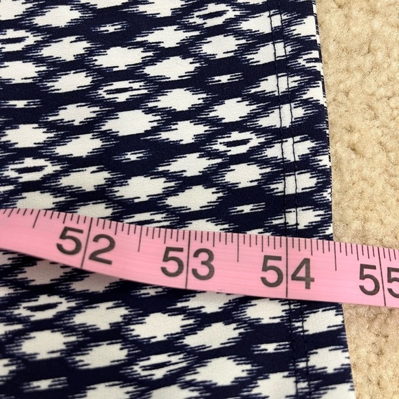 Vince Camuto Dress Blue White V Neck Sleeveless Maxi - Picture 13 of 16